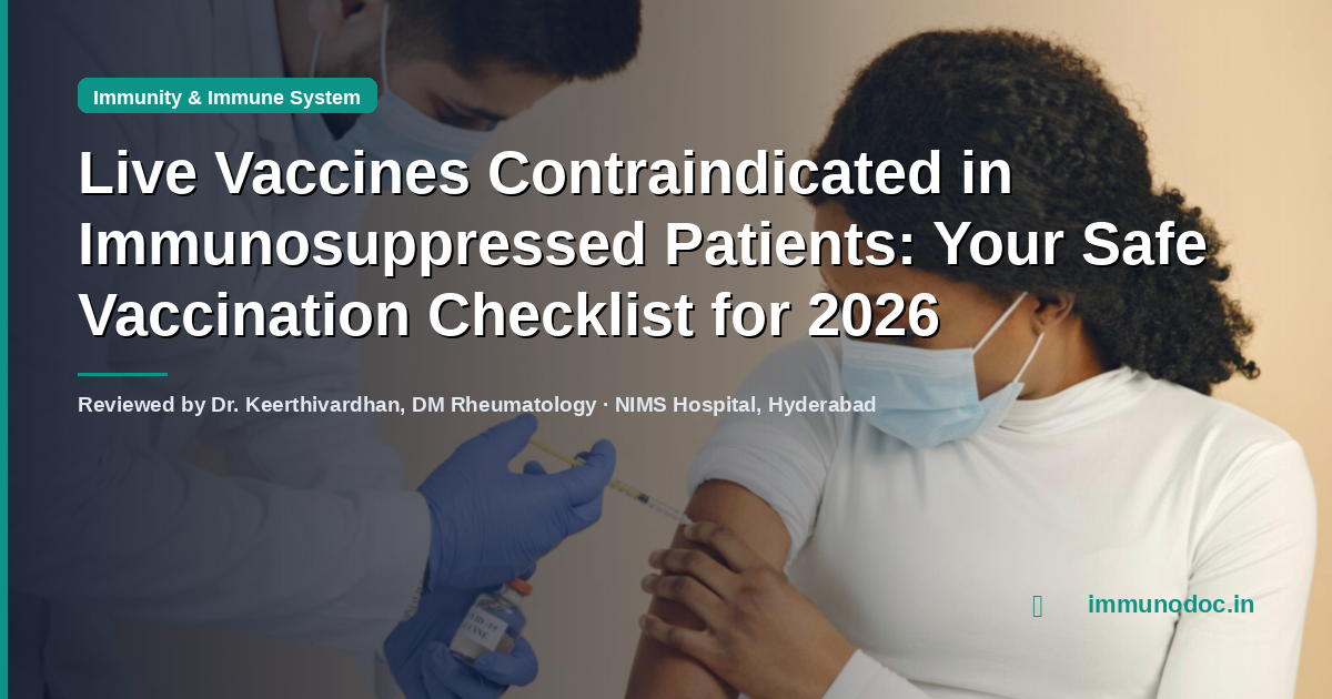 Immunization Check In Live Vaccines Contraindicated in Immunosuppressed Patients: Your Safe ...